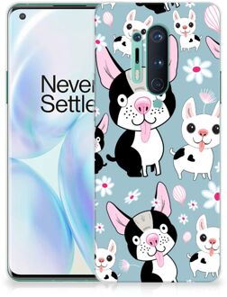 B2Ctelecom Backcase Siliconen Hoesje OnePlus 8 Pro Telefoonhoesje Hondjes