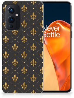 B2Ctelecom Backcase Siliconen Hoesje OnePlus 9 Telefoonhoesje Franse Lelie