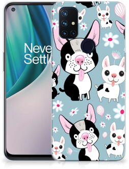 B2Ctelecom Backcase Siliconen Hoesje OnePlus Nord N10 5G Telefoonhoesje Hondjes