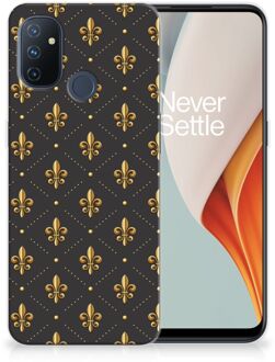 B2Ctelecom Backcase Siliconen Hoesje OnePlus Nord N100 Telefoonhoesje Franse Lelie