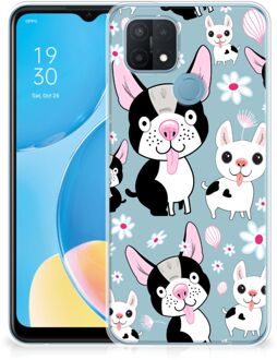 B2Ctelecom Backcase Siliconen Hoesje OPPO A15 Telefoonhoesje Hondjes