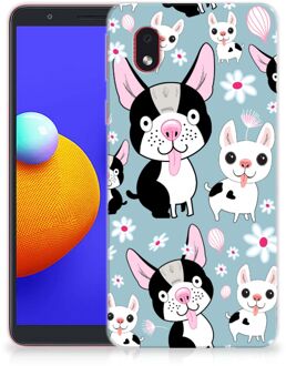 B2Ctelecom Backcase Siliconen Hoesje Samsung Galaxy A01 Core Telefoonhoesje Hondjes