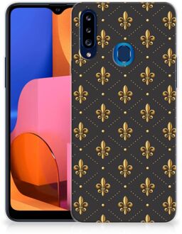 B2Ctelecom Backcase Siliconen Hoesje Samsung Galaxy A20s Telefoonhoesje Franse Lelie