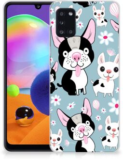 B2Ctelecom Backcase Siliconen Hoesje Samsung Galaxy A31 Telefoonhoesje Hondjes