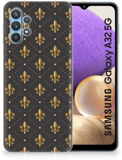 B2Ctelecom Backcase Siliconen Hoesje Samsung Galaxy A32 5G Telefoonhoesje Franse Lelie