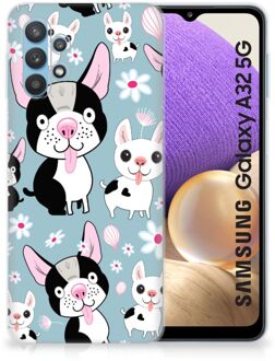 B2Ctelecom Backcase Siliconen Hoesje Samsung Galaxy A32 5G Telefoonhoesje Hondjes