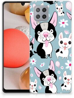 B2Ctelecom Backcase Siliconen Hoesje Samsung Galaxy A42 Telefoonhoesje Hondjes