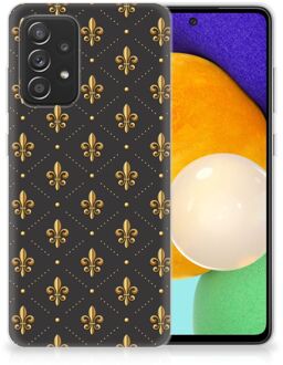 B2Ctelecom Backcase Siliconen Hoesje Samsung Galaxy A52 (5G/4G) Telefoonhoesje Franse Lelie