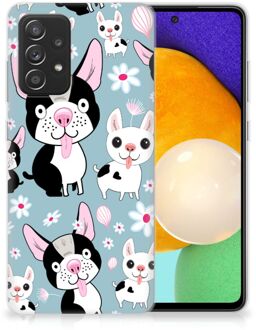 B2Ctelecom Backcase Siliconen Hoesje Samsung Galaxy A52 (5G/4G) Telefoonhoesje Hondjes