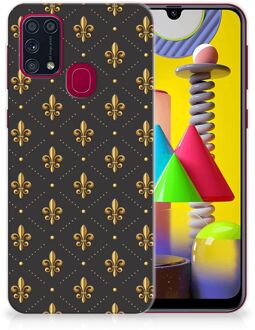 B2Ctelecom Backcase Siliconen Hoesje Samsung Galaxy M31 Telefoonhoesje Franse Lelie