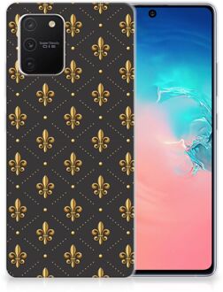 B2Ctelecom Backcase Siliconen Hoesje Samsung Galaxy S10 Lite Telefoonhoesje Franse Lelie