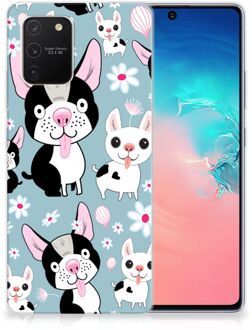 B2Ctelecom Backcase Siliconen Hoesje Samsung Galaxy S10 Lite Telefoonhoesje Hondjes