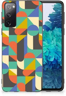 B2Ctelecom Backcase Siliconen Hoesje Samsung Galaxy S20 Smartphone Hoesje met Zwarte rand Funky Retro