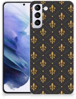 B2Ctelecom Backcase Siliconen Hoesje Samsung Galaxy S21 Plus Telefoonhoesje Franse Lelie