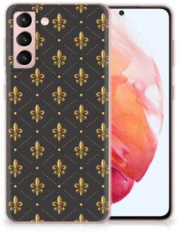 B2Ctelecom Backcase Siliconen Hoesje Samsung Galaxy S21 Telefoonhoesje Franse Lelie