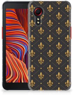 B2Ctelecom Backcase Siliconen Hoesje Samsung Galaxy Xcover 5 Telefoonhoesje Franse Lelie