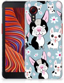 B2Ctelecom Backcase Siliconen Hoesje Samsung Galaxy Xcover 5 Telefoonhoesje Hondjes