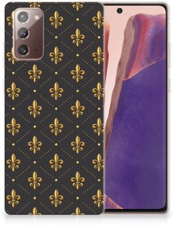 B2Ctelecom Backcase Siliconen Hoesje Samsung Note 20 Telefoonhoesje Franse Lelie