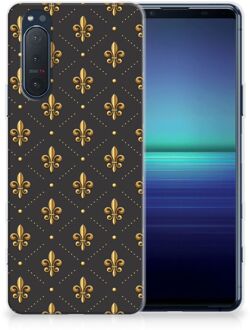 B2Ctelecom Backcase Siliconen Hoesje Sony Xperia 5II Telefoonhoesje Franse Lelie