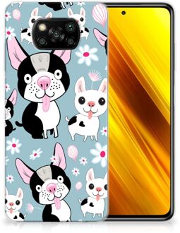 B2Ctelecom Backcase Siliconen Hoesje Xiaomi Poco X3 Telefoonhoesje Hondjes