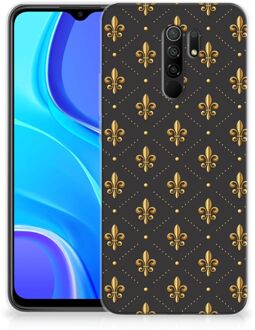 B2Ctelecom Backcase Siliconen Hoesje Xiaomi Redmi 9 Telefoonhoesje Franse Lelie