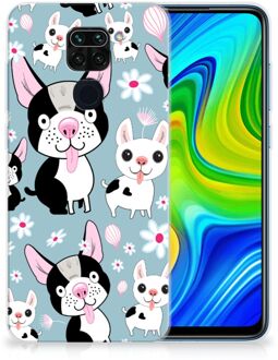 B2Ctelecom Backcase Siliconen Hoesje Xiaomi Redmi Note9 Telefoonhoesje Hondjes