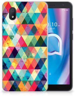 B2Ctelecom Backcase TPU Siliconen Hoesje Alcatel 1B (2020) Smartphone hoesje Geruit