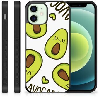 B2Ctelecom Backcase TPU Siliconen Hoesje iPhone 12 Mini GSM Hoesje met Zwarte rand Avocado Singing