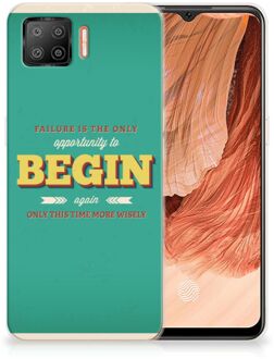 B2Ctelecom Backcase TPU Siliconen Hoesje OPPO A73 4G Smartphone hoesje Quote Begin