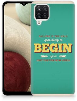 B2Ctelecom Backcase TPU Siliconen Hoesje Samsung Galaxy A12 Smartphone hoesje Quote Begin