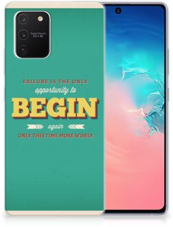 B2Ctelecom Backcase TPU Siliconen Hoesje Samsung Galaxy S10 Lite Smartphone hoesje Quote Begin