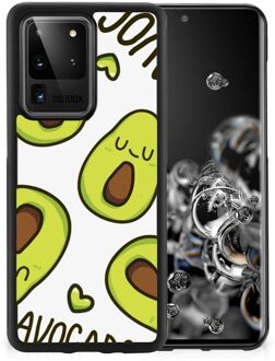 B2Ctelecom Backcase TPU Siliconen Hoesje Samsung Galaxy S20 Ultra GSM Hoesje met Zwarte rand Avocado Singing