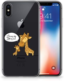 B2Ctelecom Backcover hoesje iPhone 10 | Xs Giraffe