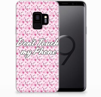 B2Ctelecom Backcover Hoesje Samsung Galaxy S9 Flowers Pink DTMP