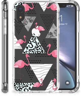 B2Ctelecom Backcover iPhone Xr Flamingo Triangle