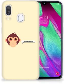 B2Ctelecom Backcover Samsung Galaxy A40 TPU Siliconen Hoesje Monkey