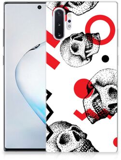 B2Ctelecom BackCover Samsung Galaxy Note 10+ Skull Rood