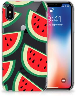 B2Ctelecom Backcover silicone hoesje iPhone X/10 | Xs Watermelons