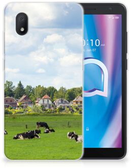 B2Ctelecom Backcover Soft Siliconen Hoesje Alcatel 1B (2020) Telefoon Hoesje Hollandse Koeien