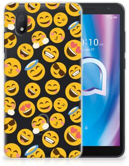 B2Ctelecom Backcover Soft Siliconen Hoesje Alcatel 1B (2020) Telefoon Hoesje Super als Cadeautjes voor Meisjes Emoji