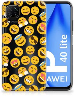 B2Ctelecom Backcover Soft Siliconen Hoesje Huawei P40 Lite Telefoon Hoesje Super als Cadeautjes voor Meisjes Emoji