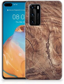 B2Ctelecom Backcover Soft Siliconen Hoesje Huawei P40 Telefoon Hoesje Boomstam