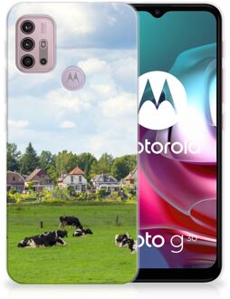 B2Ctelecom Backcover Soft Siliconen Hoesje Motorola Moto G30 | G10 Telefoon Hoesje Hollandse Koeien