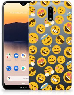 B2Ctelecom Backcover Soft Siliconen Hoesje Nokia 2.3 Telefoon Hoesje Super als Cadeautjes voor Meisjes Emoji