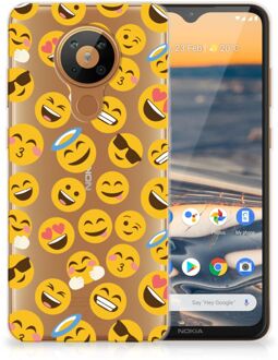 B2Ctelecom Backcover Soft Siliconen Hoesje Nokia 5.3 Telefoon Hoesje Super als Cadeautjes voor Meisjes Emoji