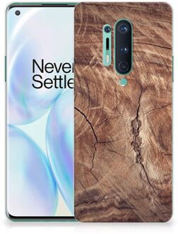 B2Ctelecom Backcover Soft Siliconen Hoesje OnePlus 8 Pro Telefoon Hoesje Boomstam