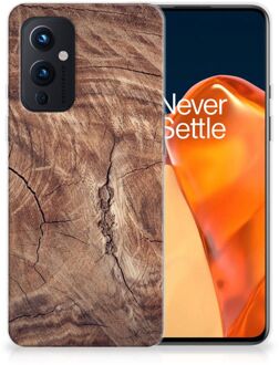 B2Ctelecom Backcover Soft Siliconen Hoesje OnePlus 9 Telefoon Hoesje Boomstam