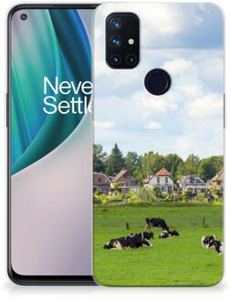 B2Ctelecom Backcover Soft Siliconen Hoesje OnePlus Nord N10 5G Telefoon Hoesje Hollandse Koeien