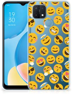 B2Ctelecom Backcover Soft Siliconen Hoesje OPPO A15 Telefoon Hoesje Super als Cadeautjes voor Meisjes Emoji