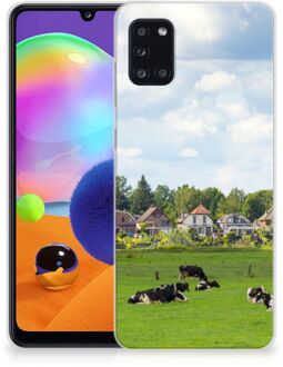 B2Ctelecom Backcover Soft Siliconen Hoesje Samsung Galaxy A31 Telefoon Hoesje Hollandse Koeien